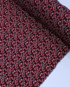 Tecido Viscose Pingos Sobrepostos Colorido e Marsala