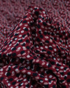 Tecido Viscose Pingos Sobrepostos Colorido e Marsala