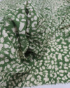 Tecido Viscose Animal Print Creme e Verde
