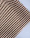 Tecido Viscose Listras Estampadas Creme e Terracota