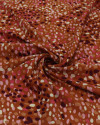 Tecido Viscose Poá Artístico Rosa, Roxo e Terracota