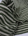 Tecido Viscose Listras Estampadas Creme e Verde