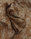 Tecido Viscose Micro Liberty Creme e Caramelo