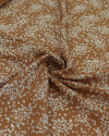 Tecido Viscose Micro Liberty Creme e Caramelo