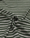 Tecido Viscose Listras Estampadas Creme e Verde