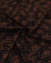 Tecido Viscose Micro Liberty Marrom e Preto