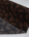 Tecido Viscose Micro Liberty Marrom e Preto