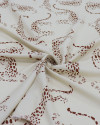 Tecido Viscose Estampa Leopardo Marrom e Bege