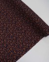 Tecido Viscose Liberty Marrom e Azul Marinho Noite