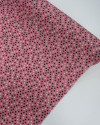 Tecido Viscose Micro Geométrico Offwhite, Preto e Rosa