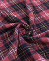 Tecido Flanela Mista Xadrez Triplo Amarelo, Preto e Vermelho