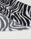 Tecido Crepe de Viscose Italiano Animal Print P/B