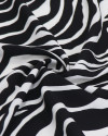 Tecido Crepe de Viscose Italiano Animal Print P/B