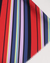 Tecido Crepe de Alfaiataria Italiano Listras Diagonais Colorido