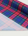 Tecido Crepe de Alfaiataria Italiano Multi Quadriculado Colorido