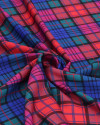 Tecido Crepe de Alfaiataria Italiano Multi Quadriculado Colorido