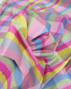 Tecido Tricoline com Elastano Italiano Listrado Candy Color
