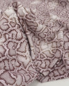 Tecido Microfibra de Alfaiataria com Elastano Italiano Animal Print Estonado Tons de Lilás
