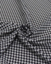 Tecido Crepe Salinas Italiano Micro Pied Poule P/B