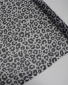 Tecido Crepe Chiffon Italiano Animal Print Preto e Cinza