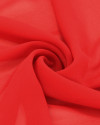 Tecido Crepe Chiffon Vermelho Valentino