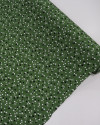 Tecido Viscose Texturizada Multi Poá P/B e Riscos Creme e Verde Musgo