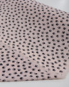 Tecido Crepe Bubble Micro Patinhas e Pontos Branco, Preto e Rosa Bebê