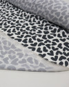 Tecido Crepe Silk Corações P/B