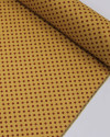 Tecido Linho Misto Micro Poá Vermelho e Ocre