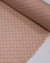 Tecido Viscose com Lurex Micro Estampa Verde, Rosa e Creme