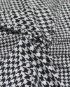 Tecido Viscose Italiano Multi Pied Poule P/B