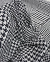 Tecido Viscose Italiano Multi Pied Poule P/B