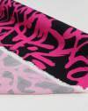Tecido Viscose Italiano Riscos Abstratos Pink e Preto