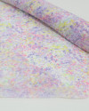 Tecido Crepe Chiffon Texturizado Italiano Micro Liberty Sobreposto Colorido e Branco