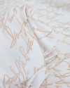 Tecido Viscose Sarjada Italiano Rubrica Nude e Branco