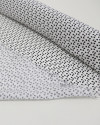 Tecido Viscose Italiano Micro Formas Geométricas P/B