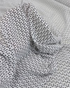 Tecido Viscose Italiano Micro Formas Geométricas P/B