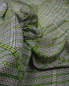 Tecido Viscose Texturizada Bambuzal Geométrico Tons de Verde