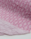 Tecido Viscose Fina Estampa Étnica Branco e Rosa