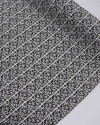 Tecido Viscose Texturizada Arabesco Geométrico P/B