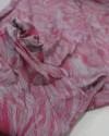 Tecido Viscose Ondas de Saturno Rosa e Cinza