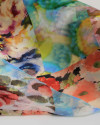 Tecido Crepe  Chiffon Texturizado Italiano Multi Estampas Colorido