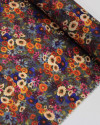 Tecido Crepe Silk Italiano Pintura Floral Abstrata Colorida