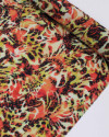 Tecido Crepe Madame com Elastano Italiano Estampa Abstrata Tons Quentes