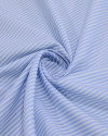 Tecido Tricoline Listras Finas Branco e Azul