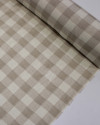 Tecido Linho Misto Camisaria Xadrez Tons de Bege
