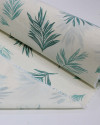 Tecido Linho Misto Camisaria Ramos Verde e Offwhite