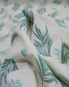Tecido Linho Misto Camisaria Ramos Verde e Offwhite