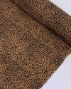 Tecido Viscose Pingos Irregulares Preto e Argila