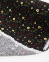Tecido Viscose Texturizada Liberty Dourado, Marsala e Preto